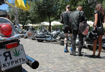 Традиционный мото-парад байкеров прошел по улицам Одессы