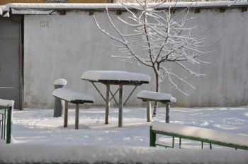 Опять в Одессе снежно