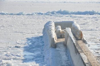 Одесское побережье во льду