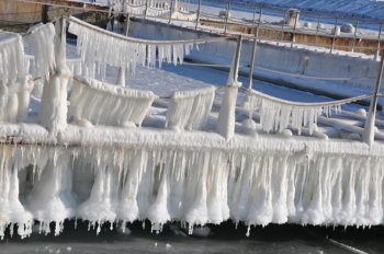 Одесское побережье во льду