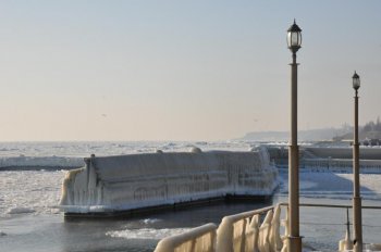 Одесское побережье во льду