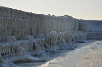 Одесское побережье во льду