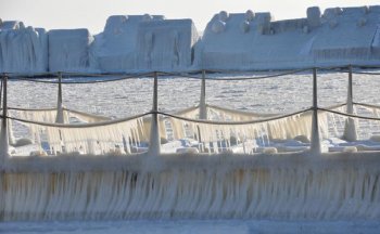Одесское побережье во льду