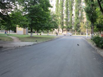На Заболотного отремонтировали очередной межквартальный проезд