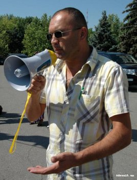 Активисты всеукраинского объединения «Свобода» пикетировали Одесский облсовет