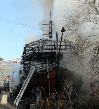 В Одессе сгорел знаменитый ресторан в Аркадии