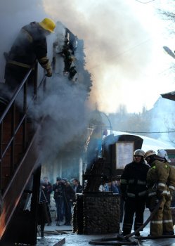 В Одессе сгорел знаменитый ресторан в Аркадии