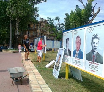 Одесская Аллея олимпийских чемпионов  восстановлена  после урагана