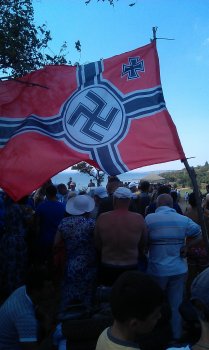 Военная реконструкция в Чабанке едва не закончилась пожаром (фото, видео)