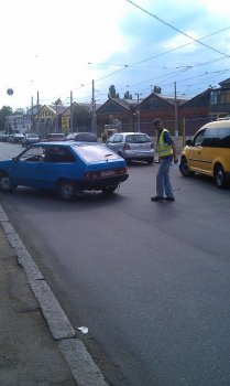В Одессе псевдопарковщики дерут с людей деньги (фотофакт)
