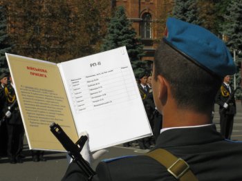 Курсанты Военной академии принесли присягу. Принимал лично министр обороны (фото)