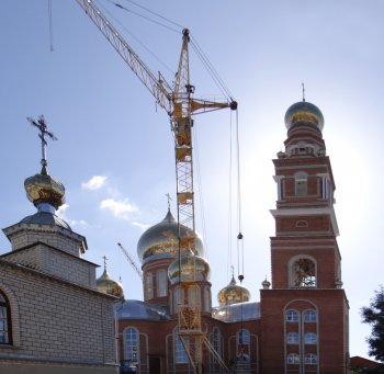 В Котовске горел купол церкви