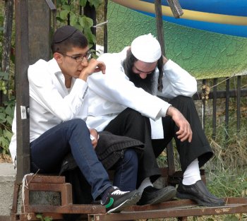 Хасиды в Умани