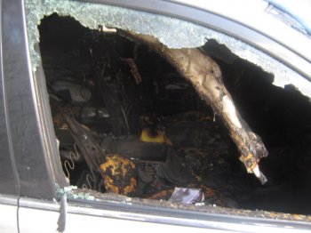 Сегодня в Одессе сгорел автомобиль бизнесмена