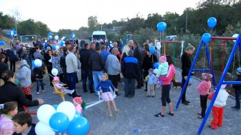 Открытие дороги и детской площадки на ул. Хавкина