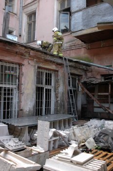 Сегодня в Одессе за утро дважды горел дом Руссова