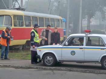 На Красном кресте опять работает ГАИ