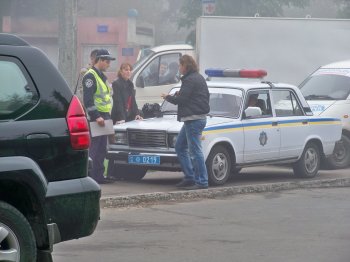 На Красном кресте опять работает ГАИ