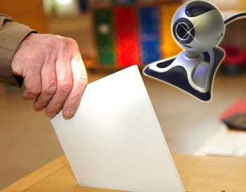Начала работу система видеонаблюдения на парламентских выборах в Украине