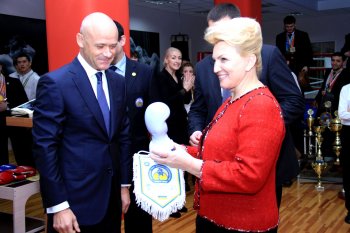 Вице-премьер-министр Раиса Богатырева посетила Украинскую федерацию тайского бокса
