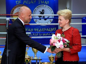 Вице-премьер-министр Раиса Богатырева посетила Украинскую федерацию тайского бокса