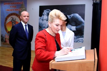 Вице-премьер-министр Раиса Богатырева посетила Украинскую федерацию тайского бокса