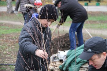 Субботник в парке Победы