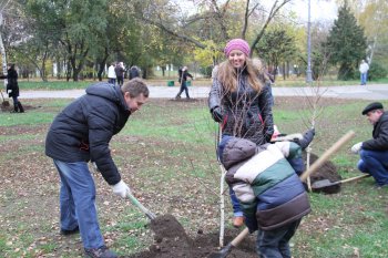 Субботник в парке Победы