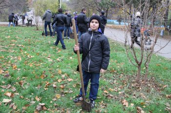 Субботник в парке Победы