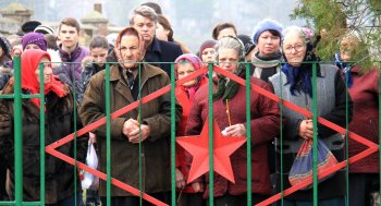 Церемония перезахоронения останков солдат Великой Отечественной