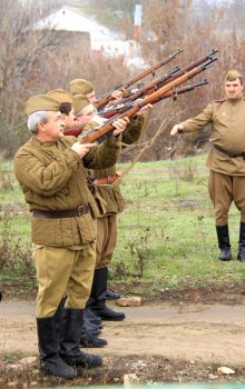 Церемония перезахоронения останков солдат Великой Отечественной