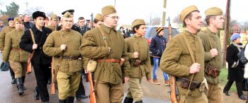 Церемония перезахоронения останков солдат Великой Отечественной
