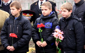 Церемония перезахоронения останков солдат Великой Отечественной