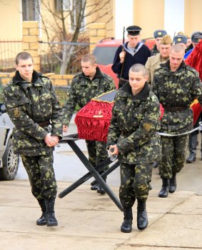 Церемония перезахоронения останков солдат Великой Отечественной