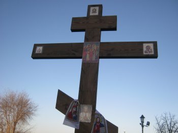 В Одессе на Потемкинской лестнице у Дюка установлена Царская голгофа