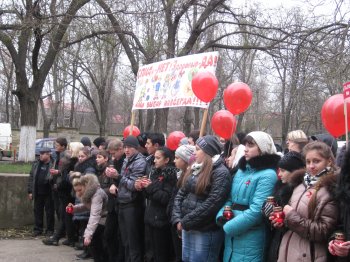 Одесситы помогали борьбе со СПИДом резонансным митингом