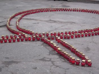 Одесситы помогали борьбе со СПИДом резонансным митингом