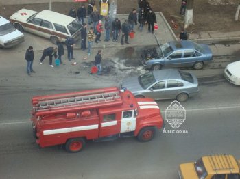 Сегодня на Вильямса горела машина
