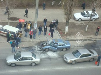 Сегодня на Вильямса горела машина
