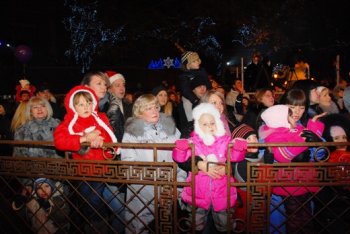 Новый год многие одесситы встретили на Думской