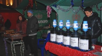 Новый год многие одесситы встретили на Думской