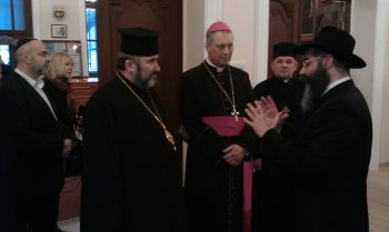 СЕНСАЦИЯ! Христианские священники впервые в истории посетили Одесскую синагогу (ВИДЕО)