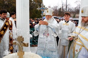 В праздник Богоявления одесситы молились вместе с владыкой Агафангелом