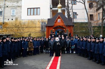 Митрополит Агафангел освятил часовню в честь святого Иоанна Воина при Госуниверситете внутренних дел