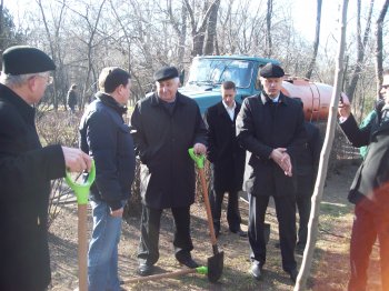 Сегодня политэлита Одессы усердно высаживала деревья