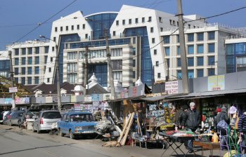 На Новощепном ряду парализовано движение (фото)