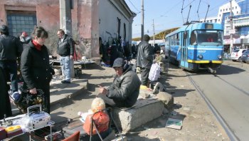 На Новощепном ряду парализовано движение (фото)
