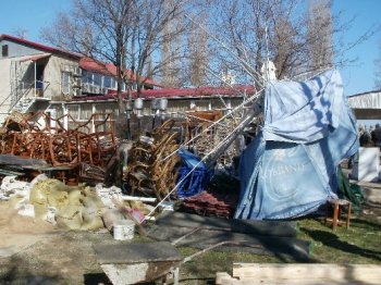 На одесском пляже застопорили незаконную стройку