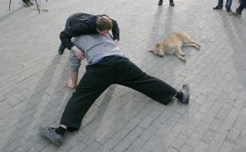 В одесском Горсаду наблюдалось массовое засыпание (фото)