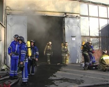В Одессе горел завод «Озом»